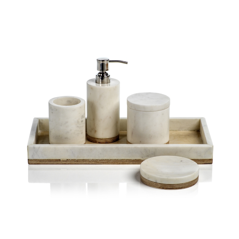 Singita Marble & Balsa Wood Vanity Set - CARLYLE AVENUE